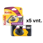 Vienkartinis fotoaparatas KODAK POWER FLASH HD 27+12 su blykste x5 vnt.